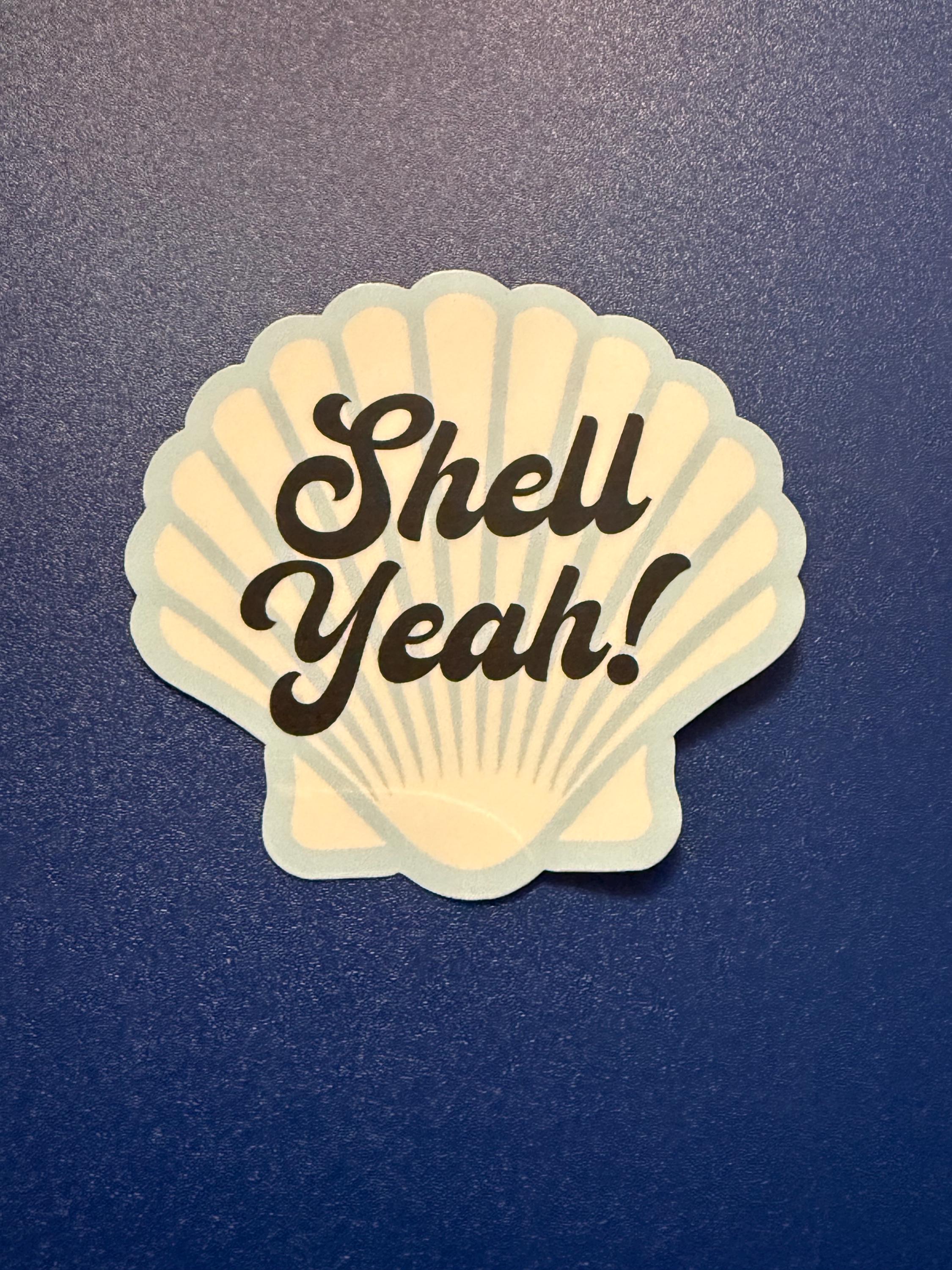 Yeahhh Sticker Shell Yeah Sticker | Waterproof Vinyl Decal for Laptop, Car - Etsy