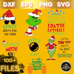 Grinch SVG, Christmas Grinch Svg, Merry Grinchmas Svg, Grinch Face Svg, Grinch Cricut Files, Grinch Christmas Svg Files, Grinch SVG Bundle