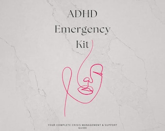 ADHD Emergency Reset Kit Printable Fillable PDF for Overwhelm, Burnout & Focus