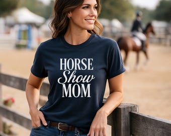 Horse Show Mom Comfort Colors Shirt: Equestrian Barn Life Tee