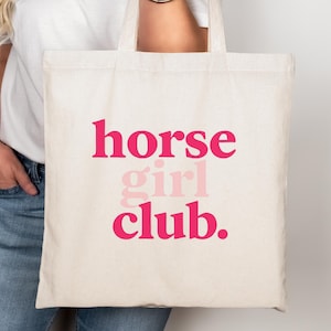 Horse Girl Tote Bag: Equestrian Gift for Horse Lovers