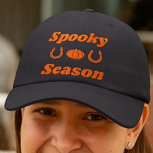 Spooky Season Horse Hat, Fall Horseback Riding Gift, Halloween Horse Hat, Horse Show Gift, Horse Girl Gift, Hunter Jumper Horse Trainer Gift
