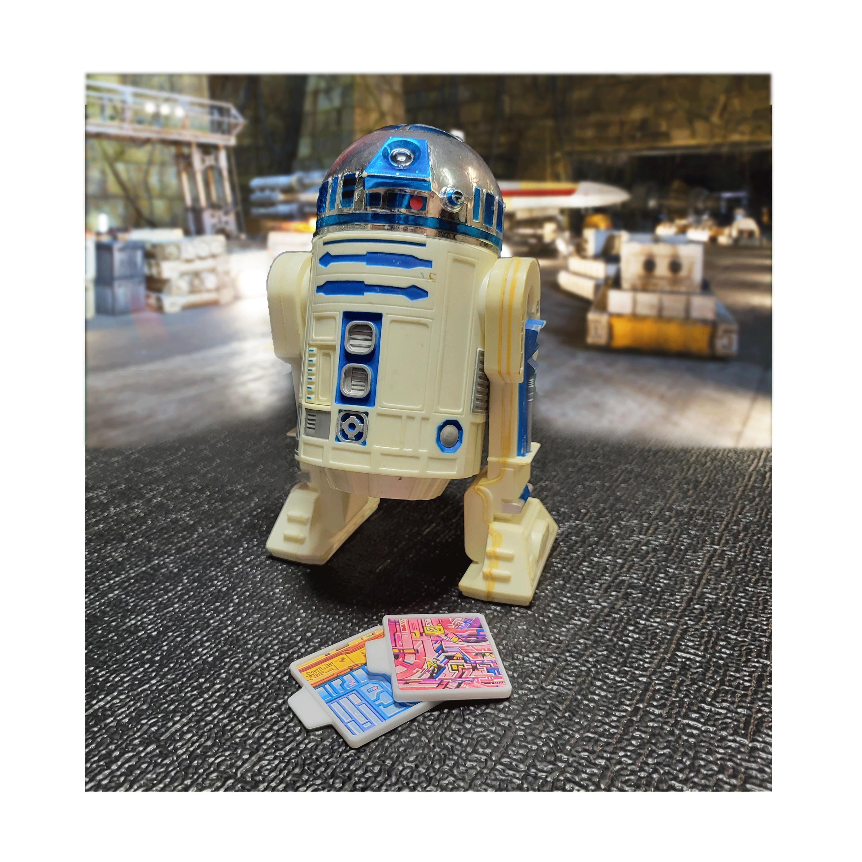 Death Star Plans for Vintage 12 Inch R2-D2 Action Figure - 3D
