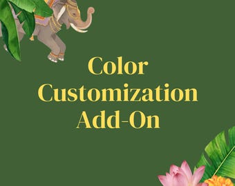Color Customization Add-On - Custom Color Palette Upgrade (Choose Any Artwork)