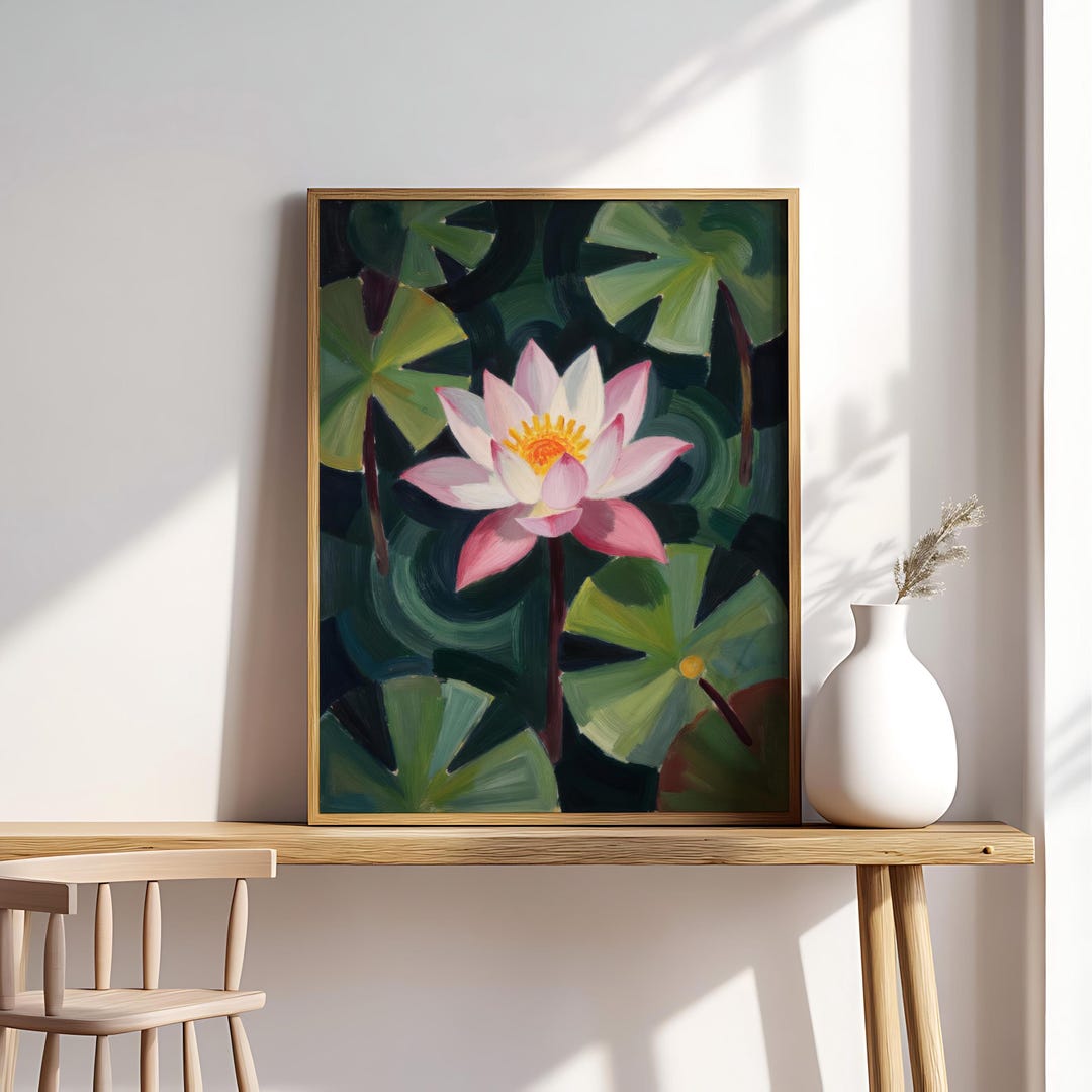 Lotus Flower Art Print: South Asian Floral Wall Art (digital Download ...