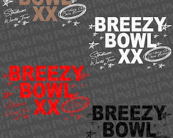 Chris Brown Breezy Bowl XX Tour signature 2025 TShirt PNG Design, Bootleg Tee, Instant Download And Ready To Print, File Download 300 dpi