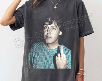 Vintage 90's the Beatles Hey Jude All Over Print Single Stitch T