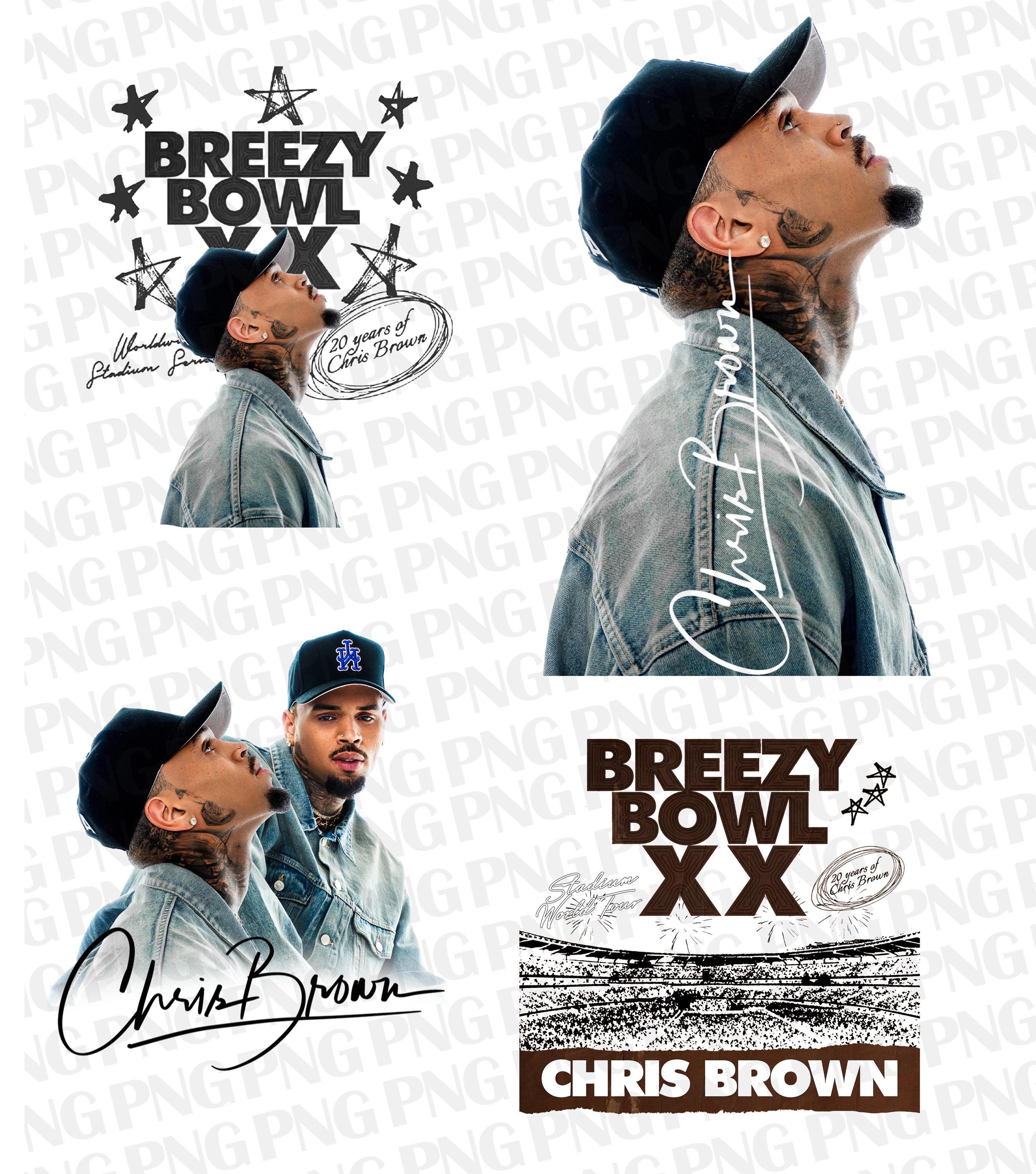 Chris Brown Breezy Bowl XX Tour 2025 TShirt PNG Design, Bootleg Tee, Instant Download And Ready To Print, File Download 300 dpi