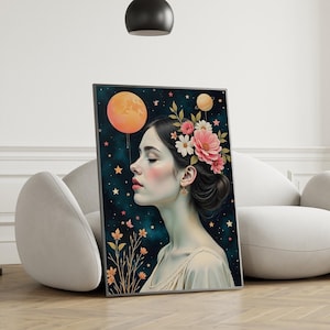 Poster surreale - Stampa da mostra - Poster museale - Decorazione murale - Soggiorno - Ufficio - Cosmic Daydream