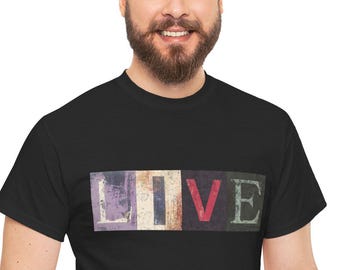 Live Love Inspired Unisex Cotton Tee: Motivational Graphic Shirt
