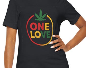 One Love Graphic Tee: Unisex Hippie T-Shirt - Positive Vibes