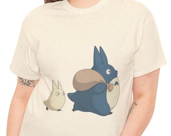 Chibi-Totoro Unisex Tee: Studio Ghibli Anime Fan Shirt