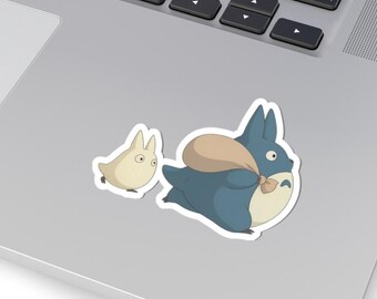 Totoro Kiss-Cut Stickers, Anime Laptop Decals