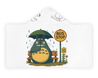 Totoro Hooded Towel: Kids' Bath & Beach Cover-Up