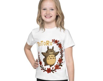 Koszulka dla malucha Totoro, koszulka z kreskówkowym motywem anime Ghibli dla dzieci