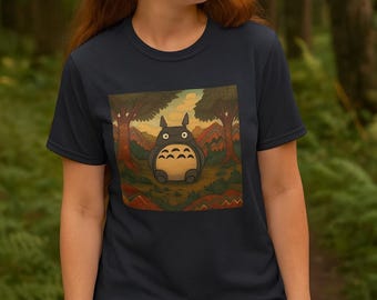 Totoro T-Shirt: Unisex Whimsical Forest Creature Tee
