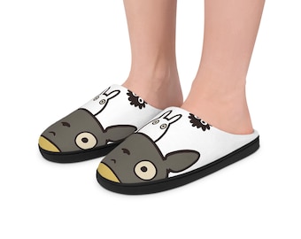 Kapcie Totoro | Flanelowe buty domowe z postaciami z anime