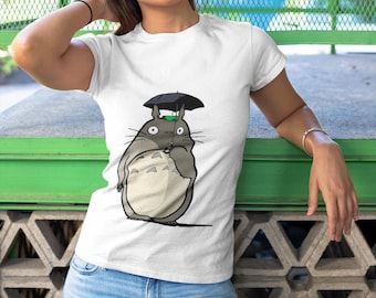 Totoro Graphic Oversized T-Shirt: Unisex Anime Cartoon Tee