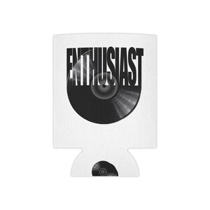Vinyl Enthusiast Can Cooler - Music Lover&#39;s Drink Sleeve, Party Favor, Gift for Vinyl Enthusiasts, Concert Gear, Retro Decor