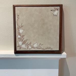 Ceramic MCM Floral Tile Trivet