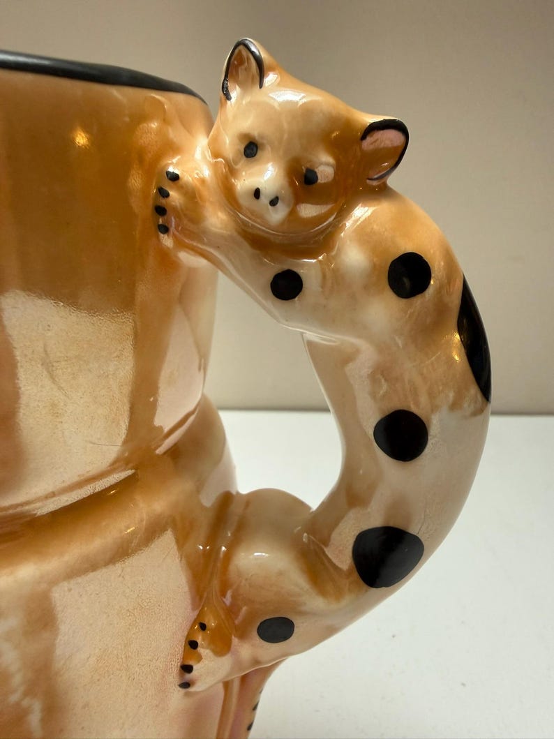 Vintage Marked Czech Lusterware Cat Handle Pitcher - AS IS - Etsy Australia