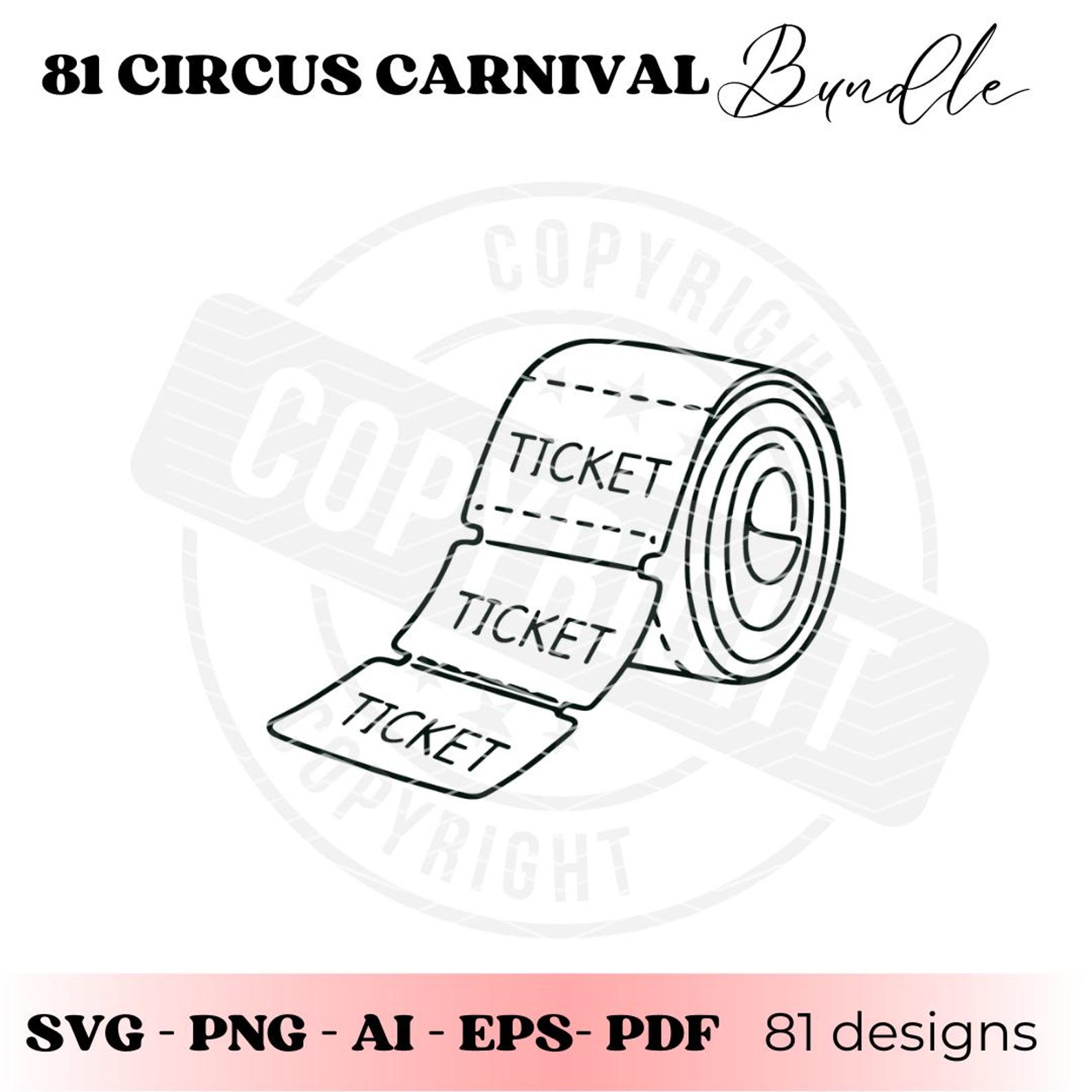 Circus Carnival SVG Bundle | Circus Clipart PNG | Carnival Clip Art for ...
