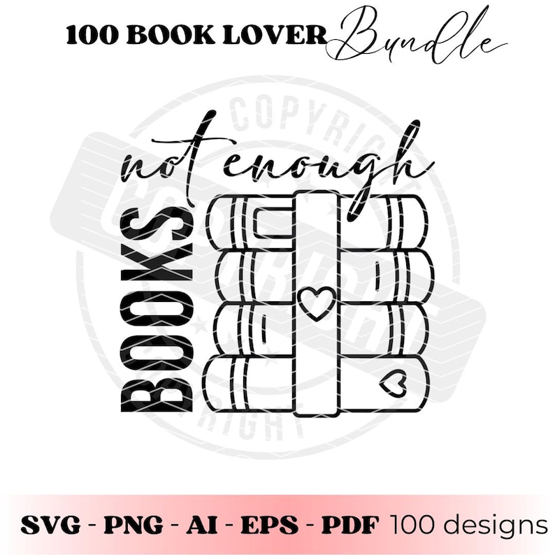 Bookworm SVG Bundle | 100 Book Lover Line Art Designs | Reading Clipart ...