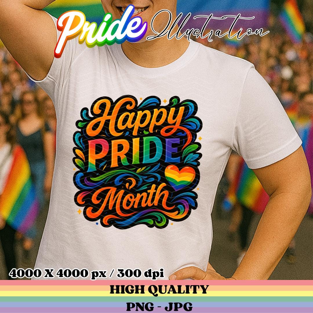 Happy Pride Month PNG | Gay Pride PNG | Equal Rights Digital Clipart ...