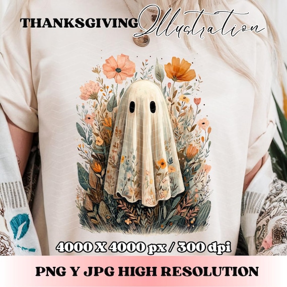 Cute Fall Ghost png, Fall Floral Ghost png, Boo Jee Ghost PNG, Glam Halloween Cowgirl Ghost, Boujee Sublimation, Halloween Sublimation