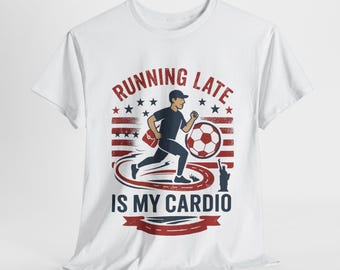 Copa Mundial de Fútbol de Estados Unidos 2026, Regalo para fanáticos del fútbol, Camiseta deportiva cardio para llegar tarde, Camiseta de fútbol de EE. UU., Camiseta para entusiastas del fútbol, Fútbol
