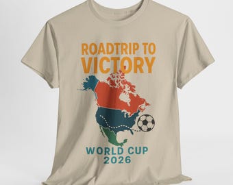 World Cup 2026 Soccer Tee, Football Tournament Fan Gift, Sports Lover Tshirt Gift, Mexico, Canada, USA