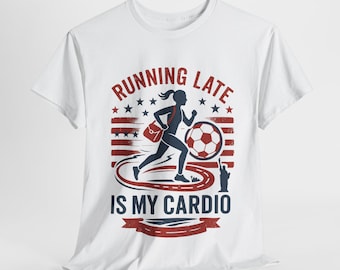 Copa Mundial de Fútbol de Estados Unidos 2026, Regalo para fanáticos del fútbol, Camiseta deportiva cardio para llegar tarde, Camiseta de fútbol de EE. UU., Camiseta para entusiastas del fútbol, Fútbol