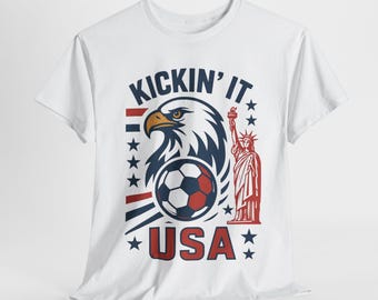 Wereldkampioenschap voetbal 2026 Verenigde Staten, cadeau voetbalfan, Kickin'IT-sportshirt, Amerikaans voetbalshirt, top voetballiefhebber, voetbal