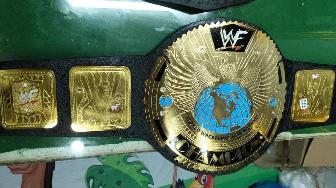 Custom WF Championship Belt: Personalized Wrestling Title, Cosplay Prop ...