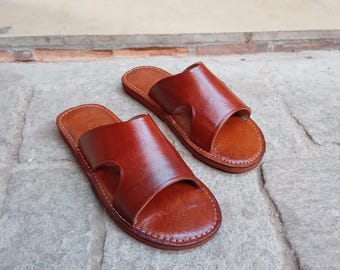 Men's Moroccan Leather Sandals – Handcrafted, Comfortable and Elegant