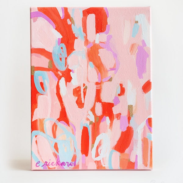 Sweet Tooth, Original Abstract Acrylic Painting on Stretched Canvas