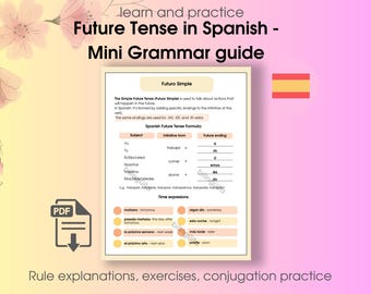 Cahier d'exercices en espagnol sur le futur : grammaire et pratique (téléchargement PDF)