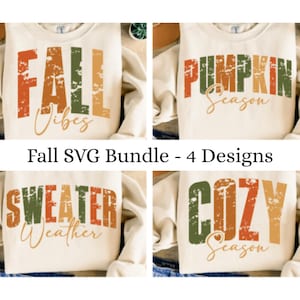 Fall SVG Bundle, Cozy Season Designs (Digital Download)