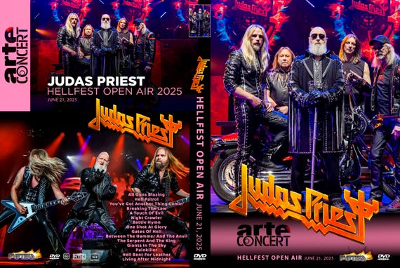 JUDAS PRIEST- Hellfest 06-21-2025 DVD! - Etsy