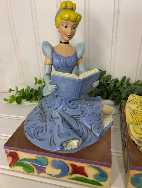 Jim Shore Disney Traditions Cinderella and Belle Bookends 4033970