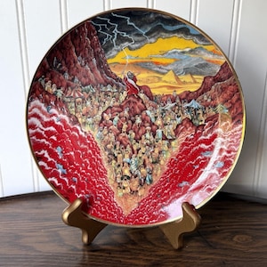 Vintage Franklin Mint Limited Edition Plate By Bill Bell “Parting of the Sea”