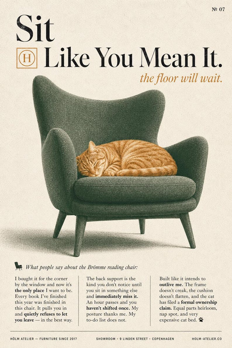 Editorial Poster Prompts, Magazine Style, Kinfolk (Digital Download) image 1