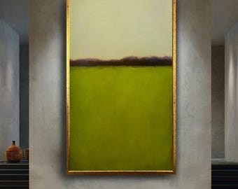 Mark Rothko  Green Landscape Canvas Art – Soft Horizon Color Field Print for Calm Contemporary and Nature-Inspired Wall Decor