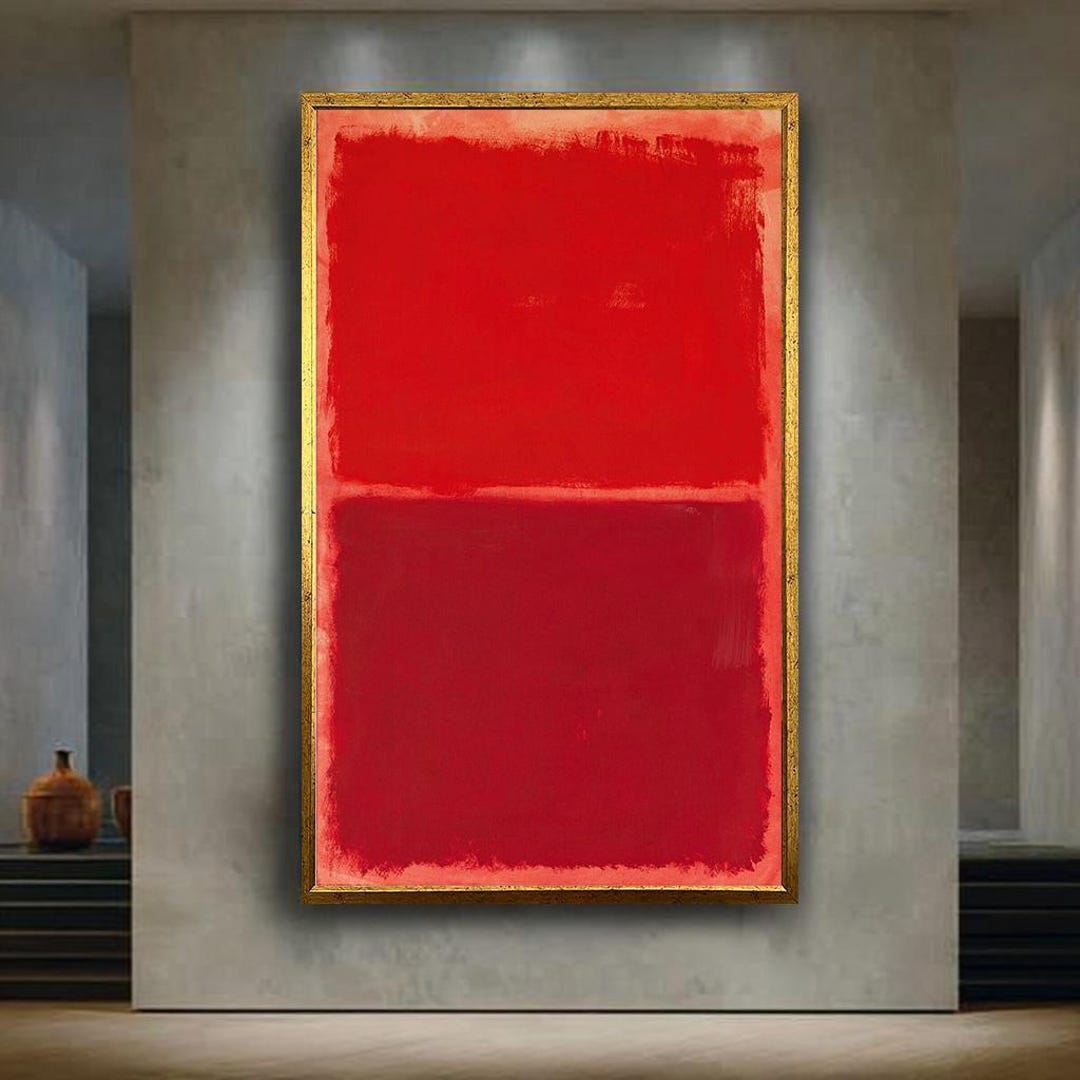 Mark Rothko Art Print. Red Abstract Color Field Painting Print ...