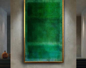 Mark Rothko Canvas Wall Art, Minimalist Color Field Painting Print, Calming Modern Decor for Living Room or Meditation Space