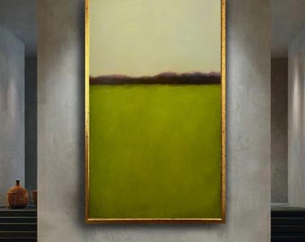 Mark Rothko  Green Landscape Canvas Art – Soft Horizon Color Field Print for Calm Contemporary and Nature-Inspired Wall Decor