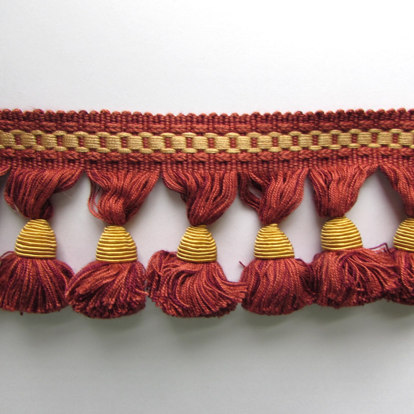 RUST GOLD Tassel Fringe 3 Etsy