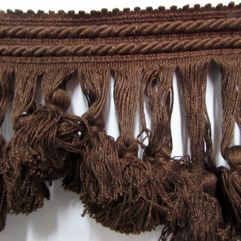 Marvelous Rich Brown Tassel Fringe by the Yard Etsy