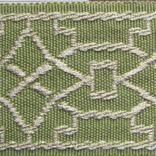 TAPE BRAID BORDER flat trim 2 inch cypress