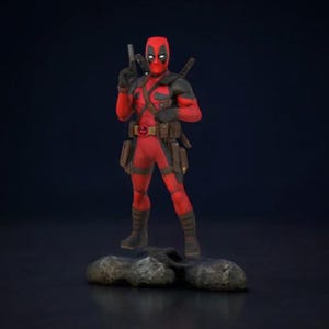 Deadpool STL 3D Model File for Printing – High Detail Superhero Figure Digital Download – Marvel-Inspired Statue for Resin 3D Printers